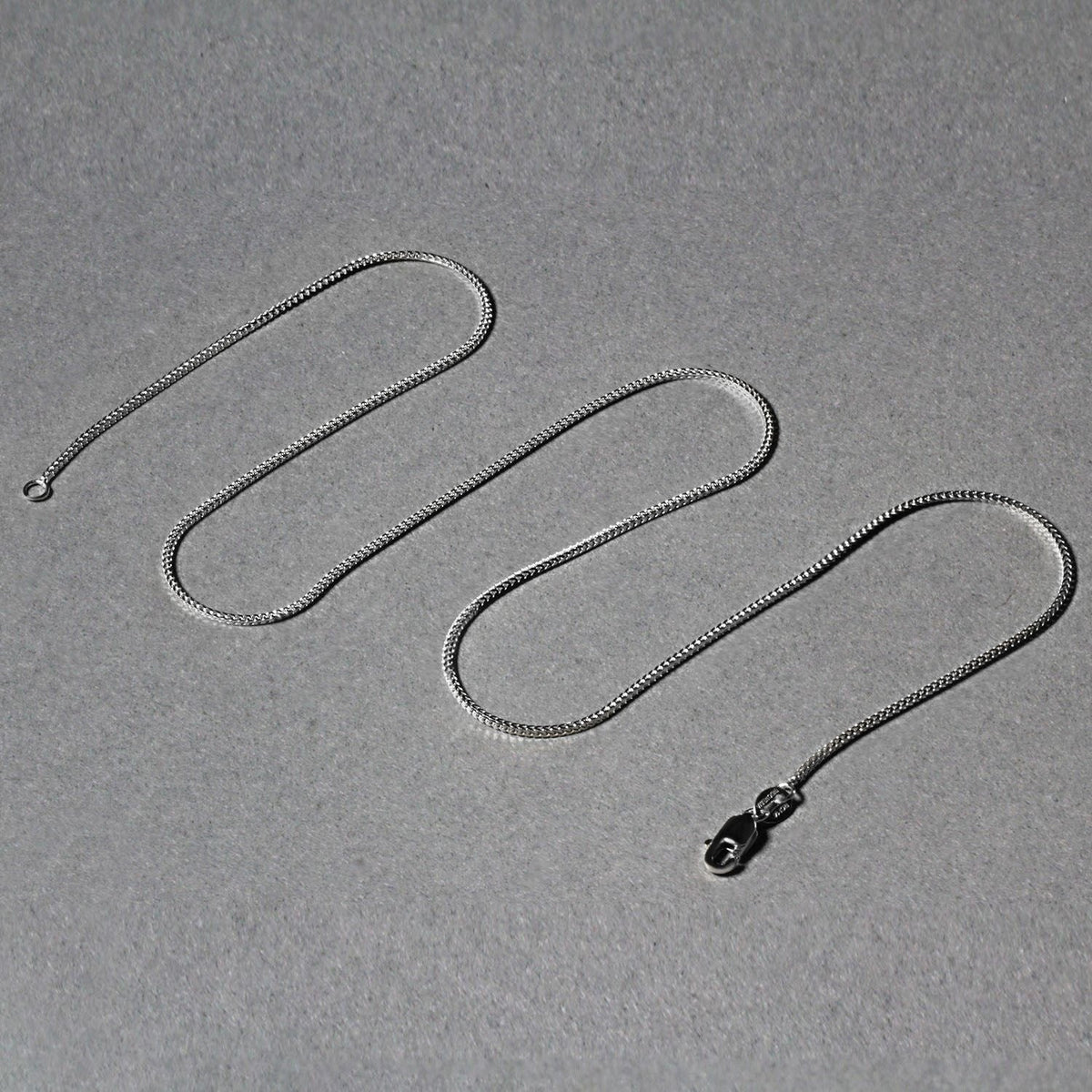 14k White Gold Franco Chain 0.9mm - LinkagejewelrydesignLinkagejewelrydesign