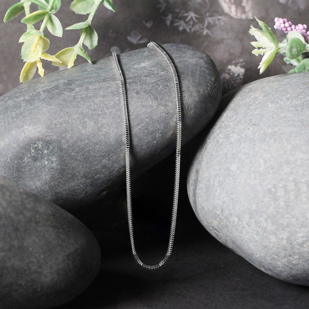 14k White Gold Milano Chain (1.10 mm) - LinkagejewelrydesignLinkagejewelrydesign