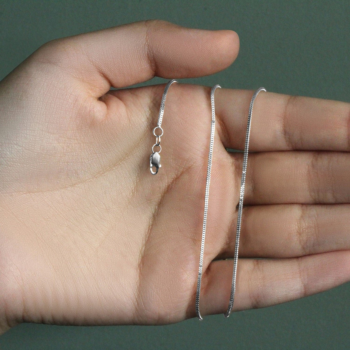 14k White Gold Milano Chain (1.10 mm) - LinkagejewelrydesignLinkagejewelrydesign