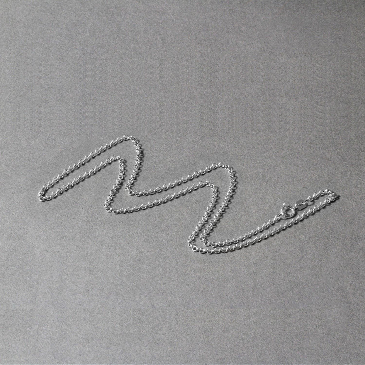 14k White Gold Rolo Chain (1.90 mm) - LinkagejewelrydesignLinkagejewelrydesign