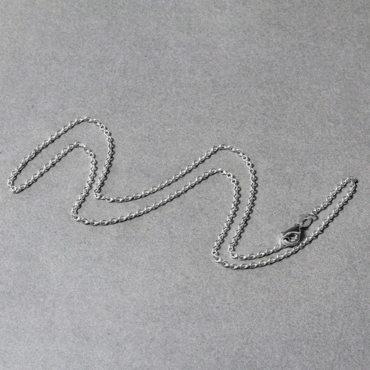 14k White Gold Round Cable Link Chain (1.50 mm) - LinkagejewelrydesignLinkagejewelrydesign