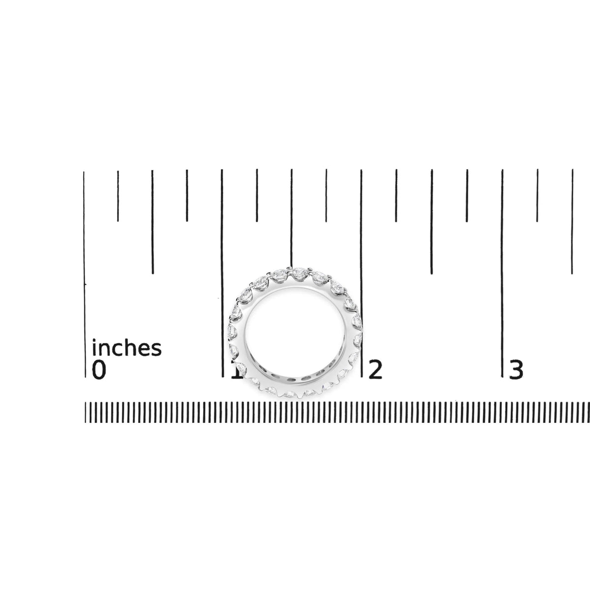 14K White Gold Shared Prong Set Round Diamond Eternity Band Ring (G - H Color, SI1 - SI2 Clarity) - LinkagejewelrydesignLinkagejewelrydesign