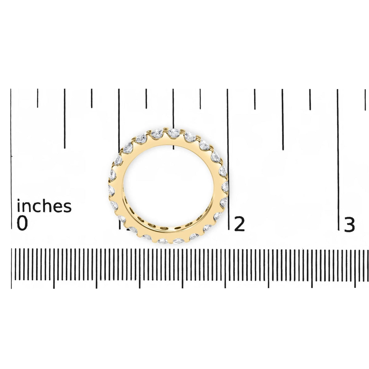 14K White Gold Shared Prong Set Round Diamond Eternity Band Ring (G - H Color, SI1 - SI2 Clarity) - LinkagejewelrydesignLinkagejewelrydesign