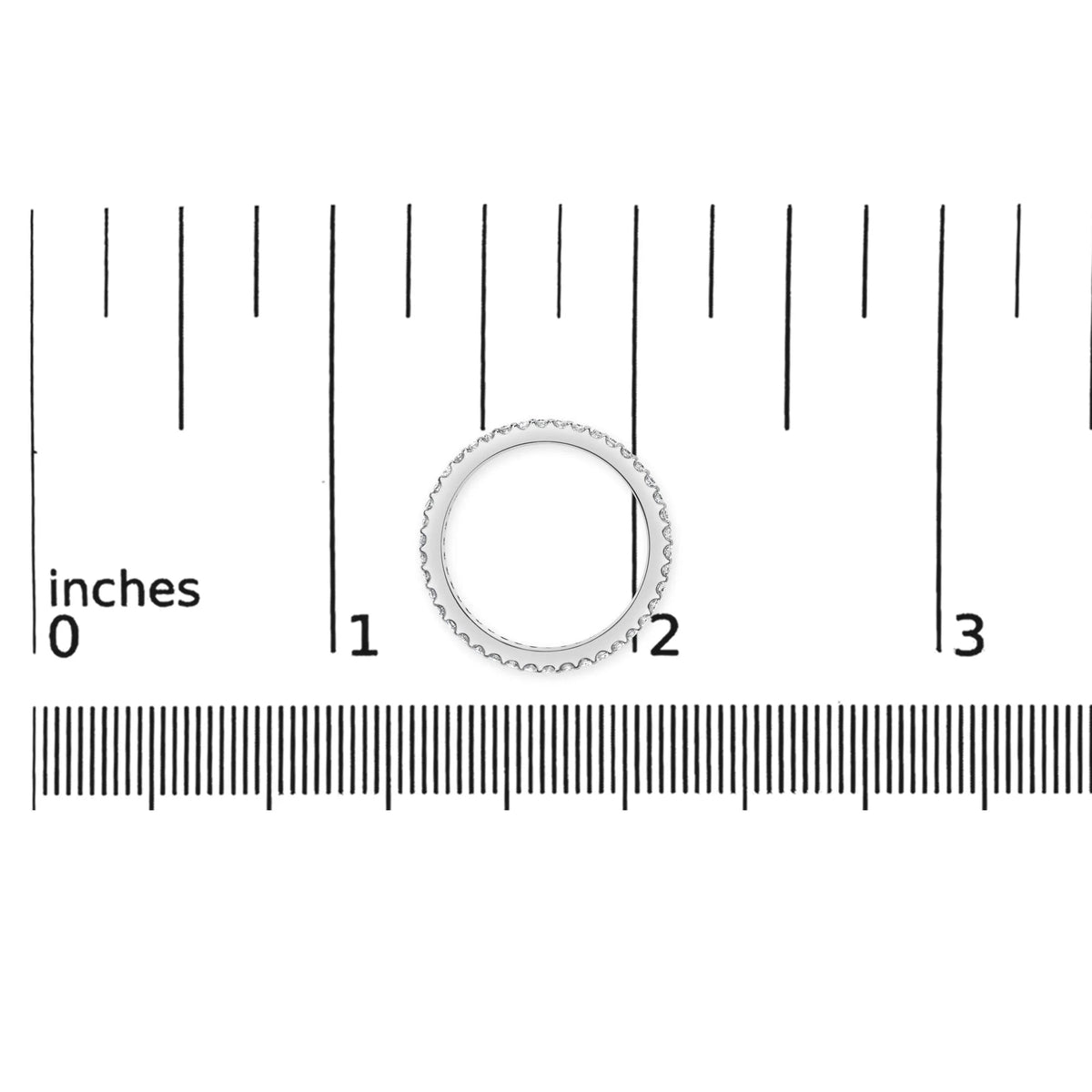 14K White Gold Shared Prong Set Round Diamond Eternity Band Ring (G - H Color, SI1 - SI2 Clarity) - LinkagejewelrydesignLinkagejewelrydesign