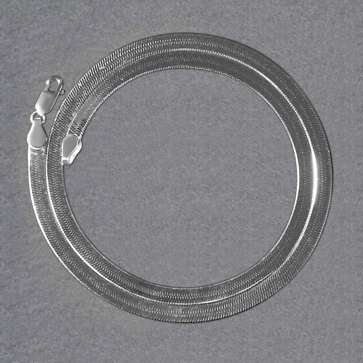 14k White Gold Super Flex Herringbone Chain (4.60 mm) - LinkagejewelrydesignLinkagejewelrydesign