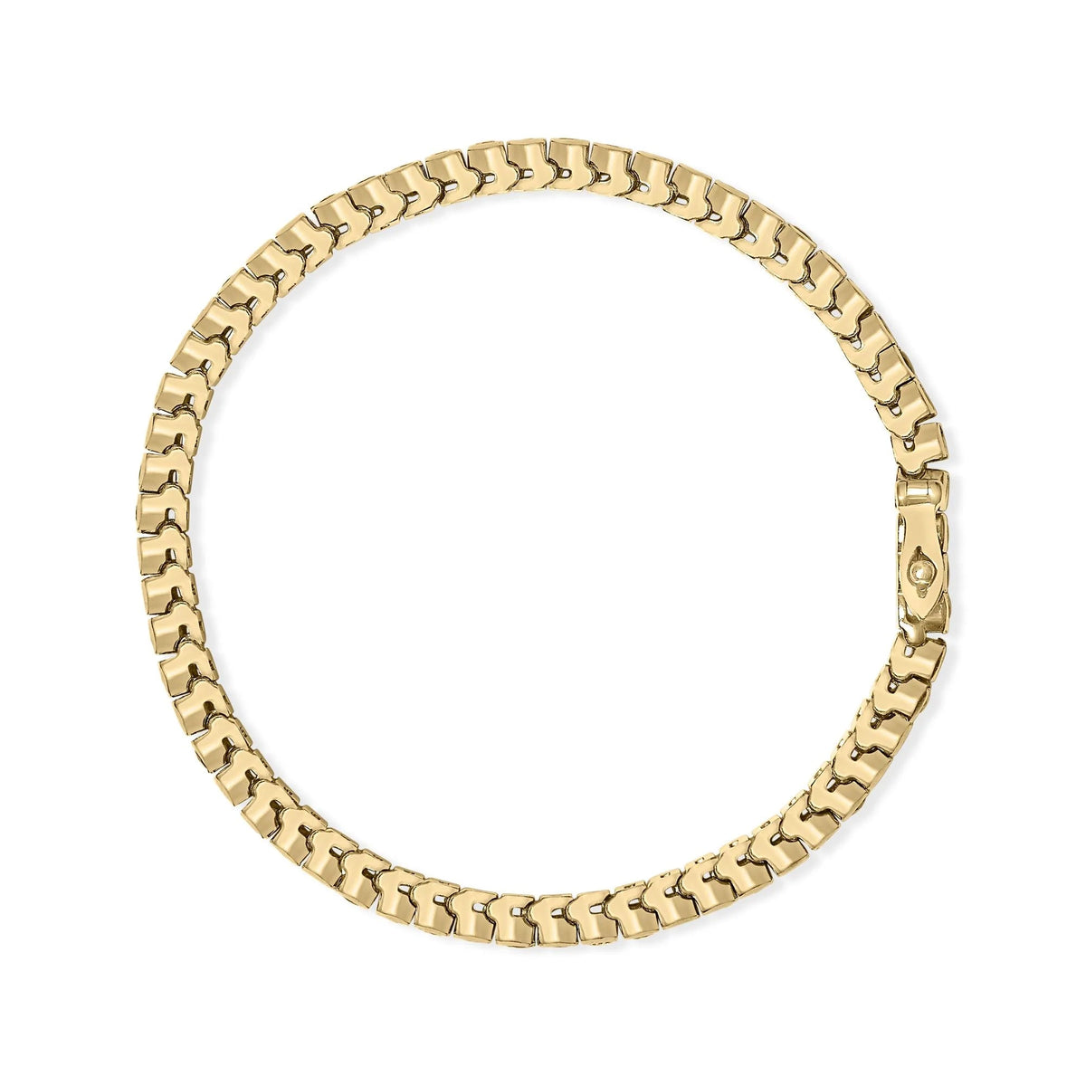 14K Yellow Gold 1 3/4 Cttw Diamond and 5.0 Cttw Blue Sapphire Bezel Set Tennis Bracelet (G - H Color, SI1 - SI2 Clarity) - 7&quot; Inches - LinkagejewelrydesignLinkagejewelrydesign