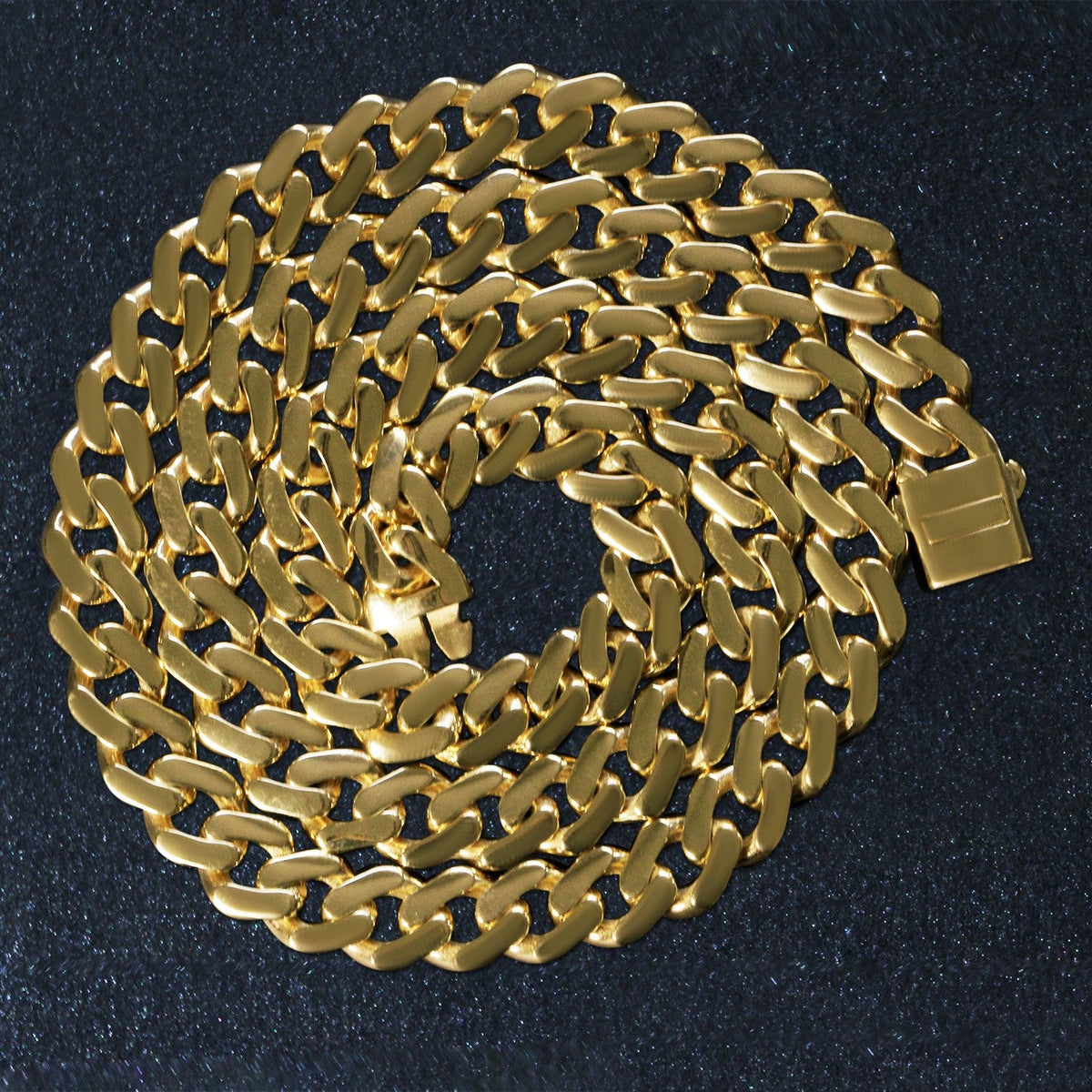 14k Yellow Gold 22 inch Polished Curb Chain Necklace - LinkagejewelrydesignLinkagejewelrydesign