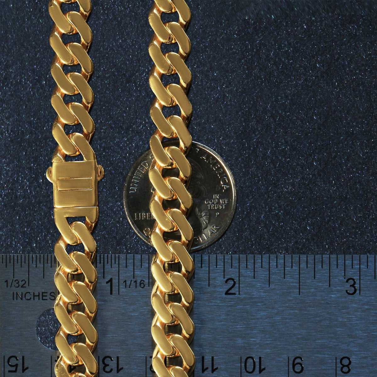 14k Yellow Gold 22 inch Polished Curb Chain Necklace - LinkagejewelrydesignLinkagejewelrydesign
