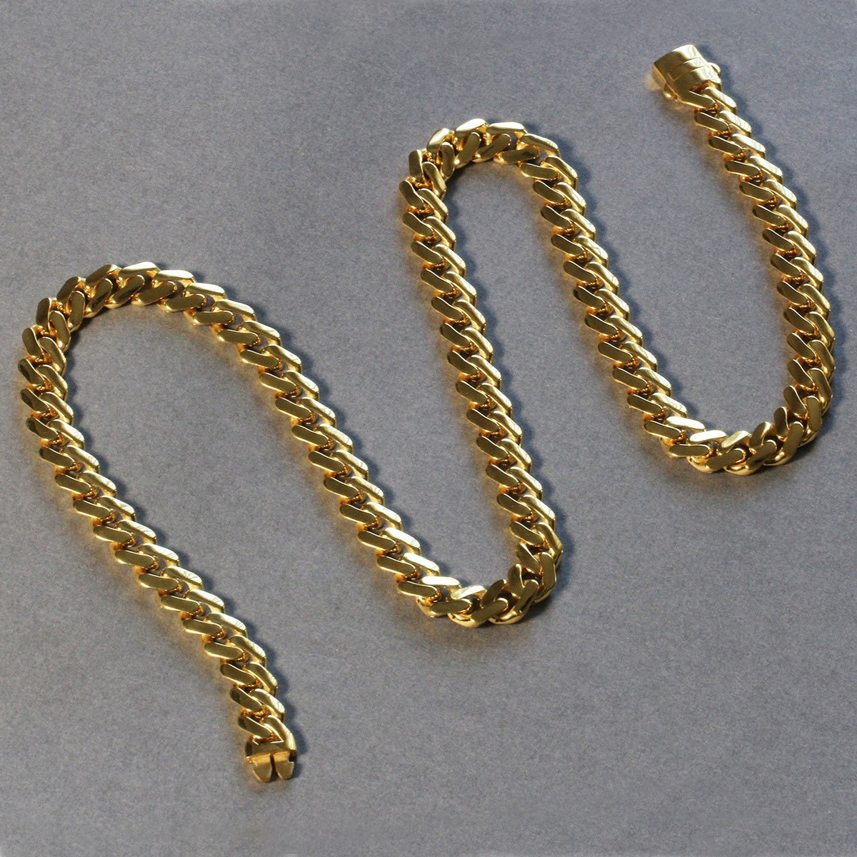 14k Yellow Gold 22 inch Polished Curb Chain Necklace - LinkagejewelrydesignLinkagejewelrydesign