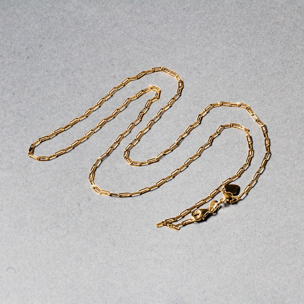 14k Yellow Gold Adjustable Paperclip Chain 1.5mm - LinkagejewelrydesignLinkagejewelrydesign