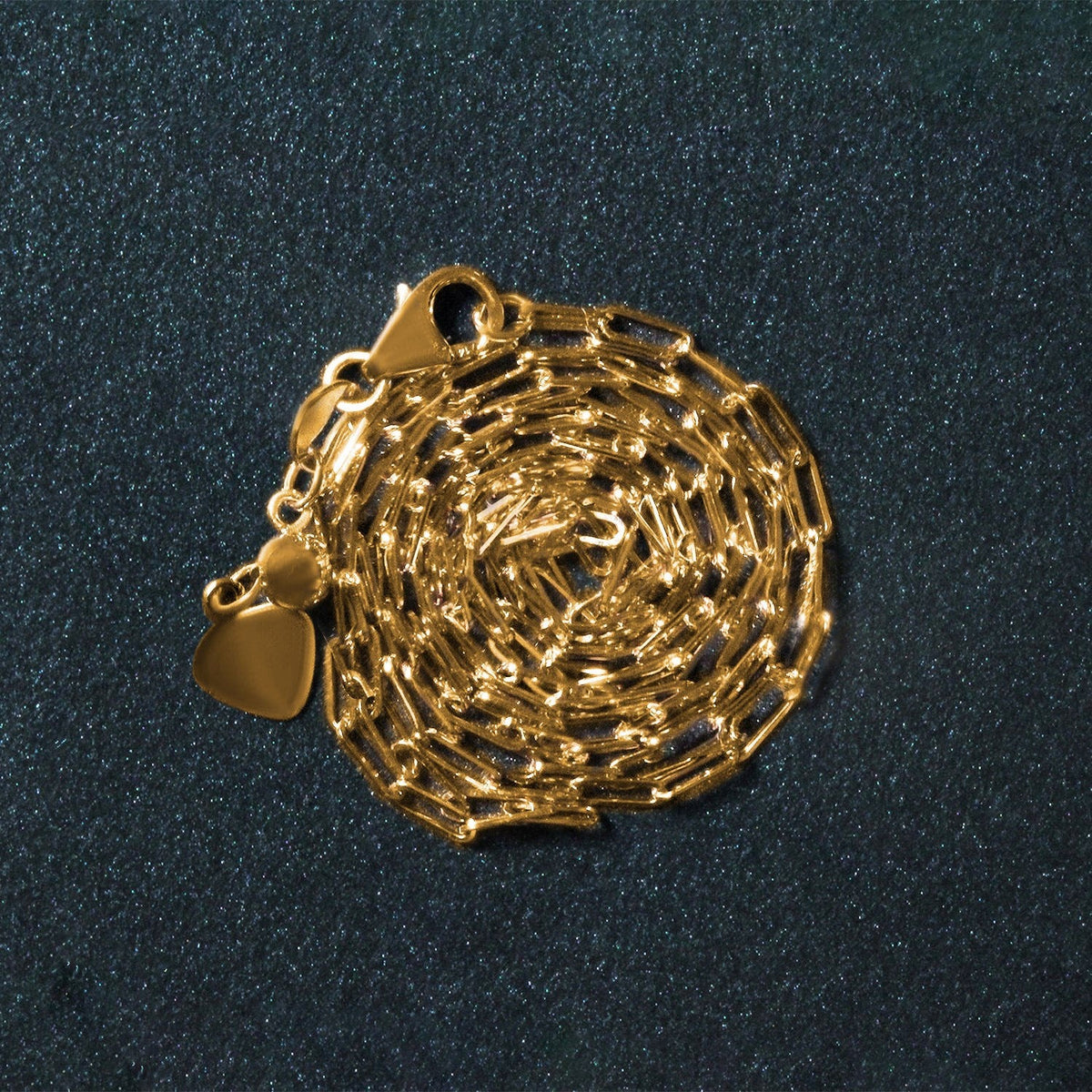 14k Yellow Gold Adjustable Paperclip Chain 1.5mm - LinkagejewelrydesignLinkagejewelrydesign