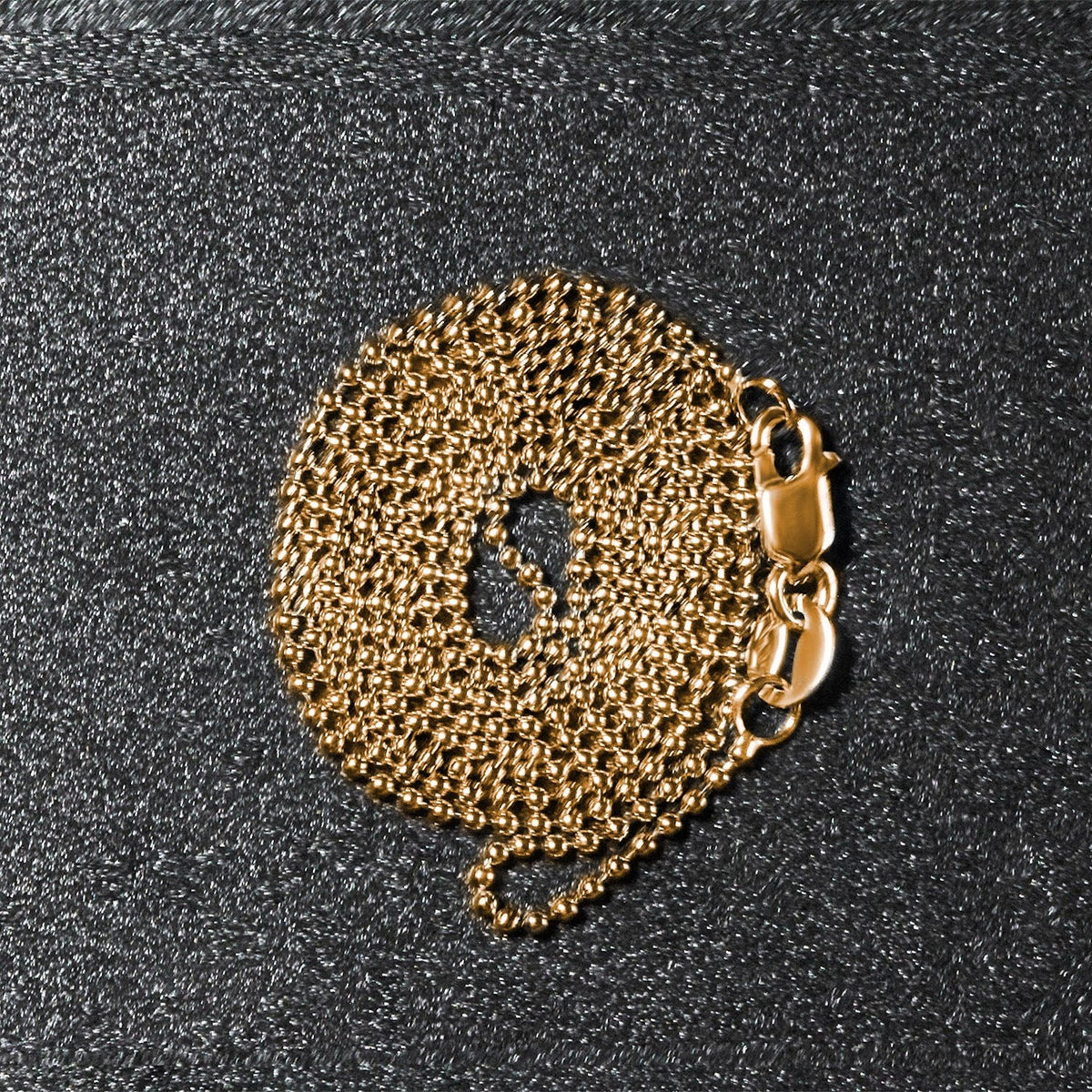 14k Yellow Gold Bead Chain 1.0mm (1.00 mm) - LinkagejewelrydesignLinkagejewelrydesign