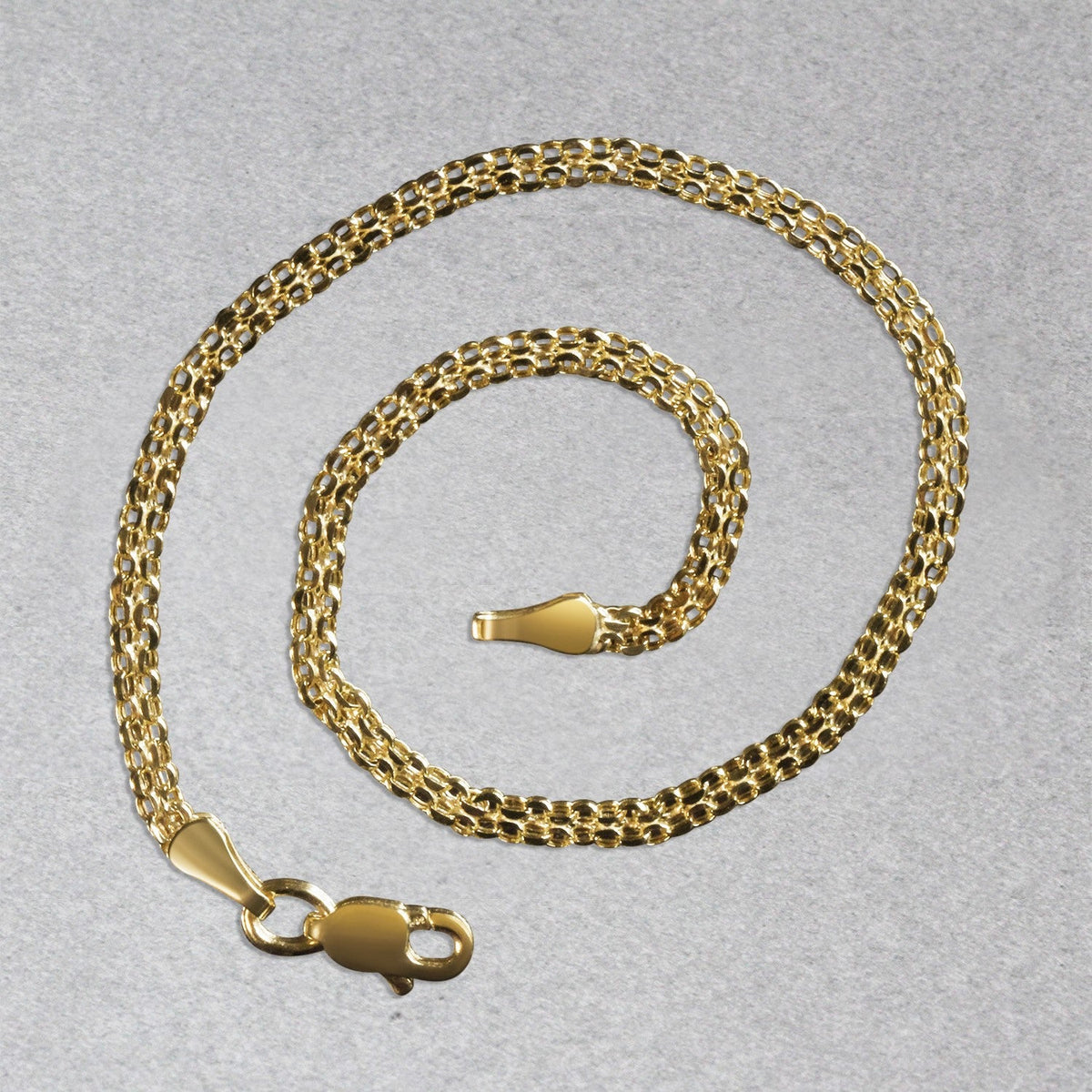 14k Yellow Gold Bismark Bracelet (2.50 mm) - LinkagejewelrydesignLinkagejewelrydesign