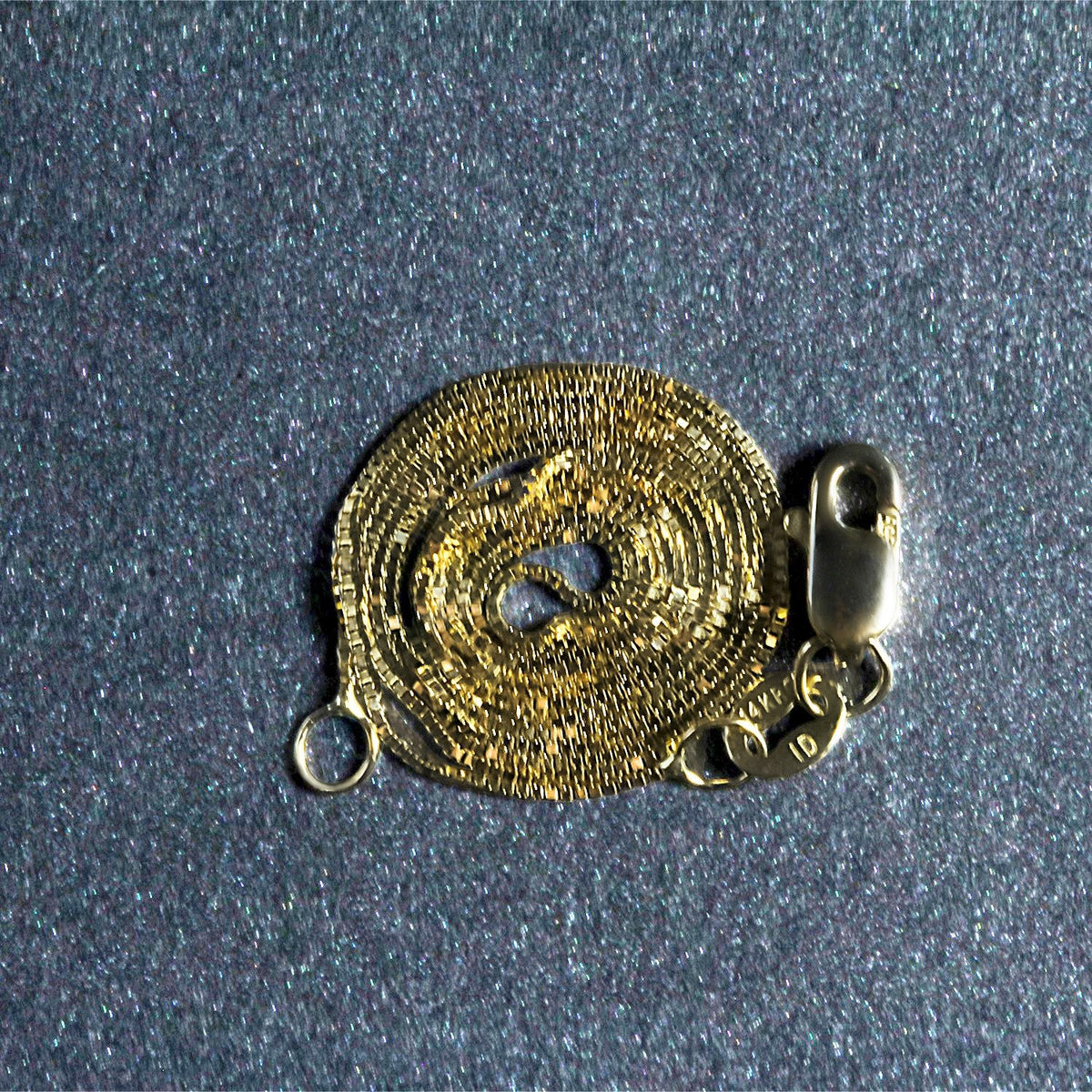 14k Yellow Gold Classic Box Chain (0.45 mm) - LinkagejewelrydesignLinkagejewelrydesign