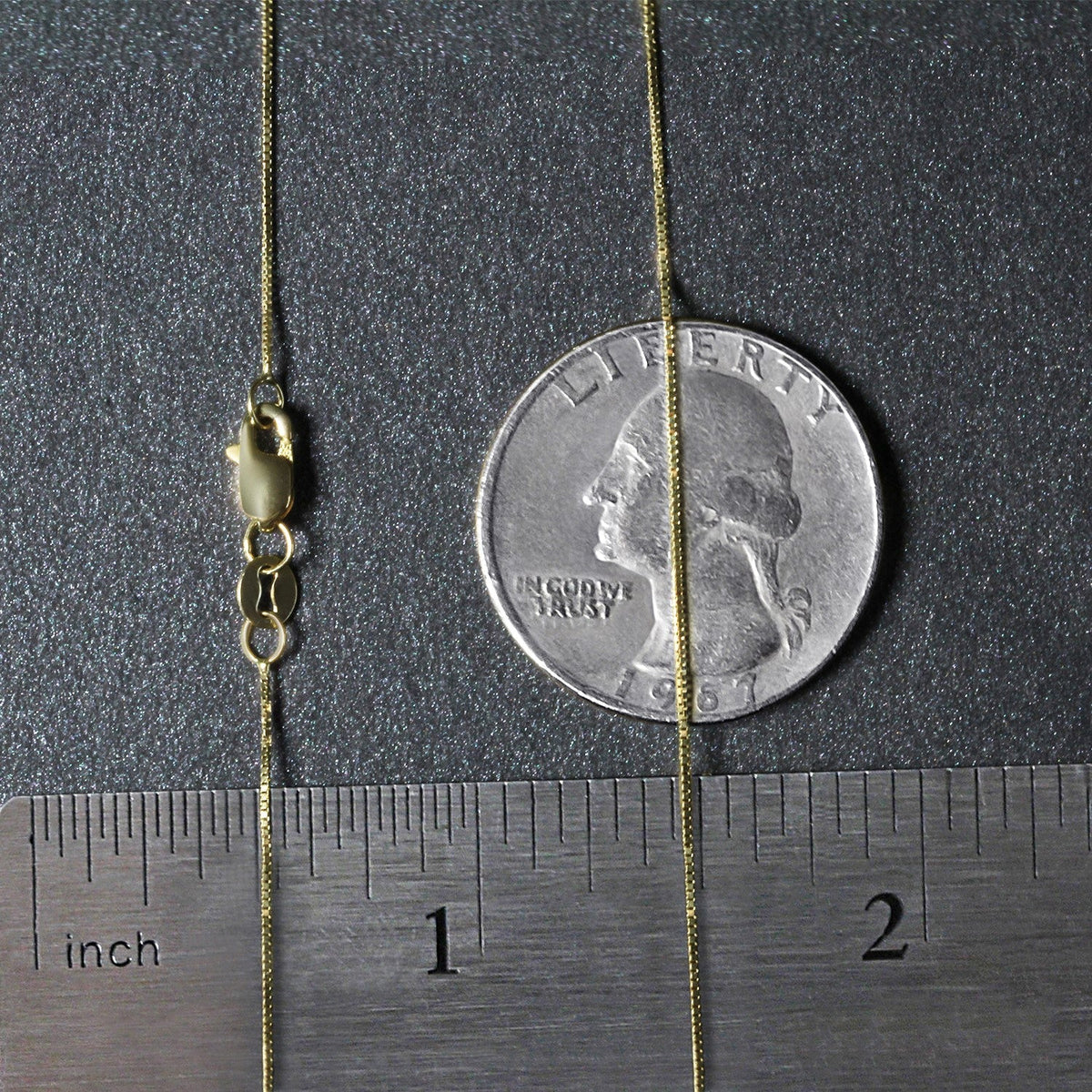 14k Yellow Gold Classic Box Chain (0.45 mm) - LinkagejewelrydesignLinkagejewelrydesign