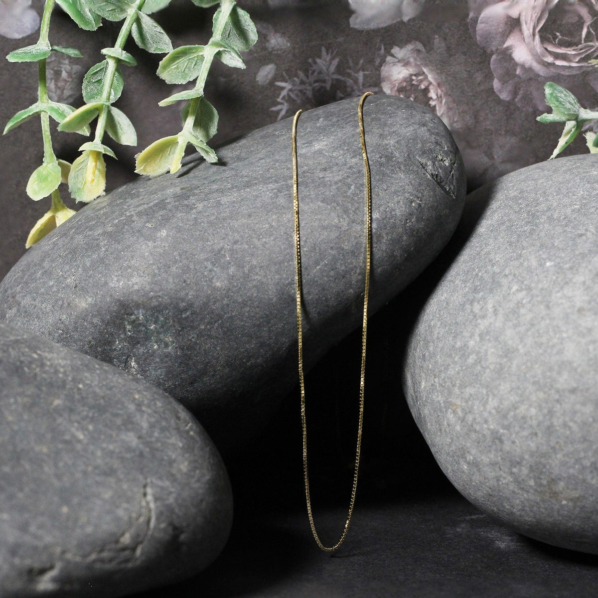 14k Yellow Gold Classic Box Chain (0.60 mm) - LinkagejewelrydesignLinkagejewelrydesign