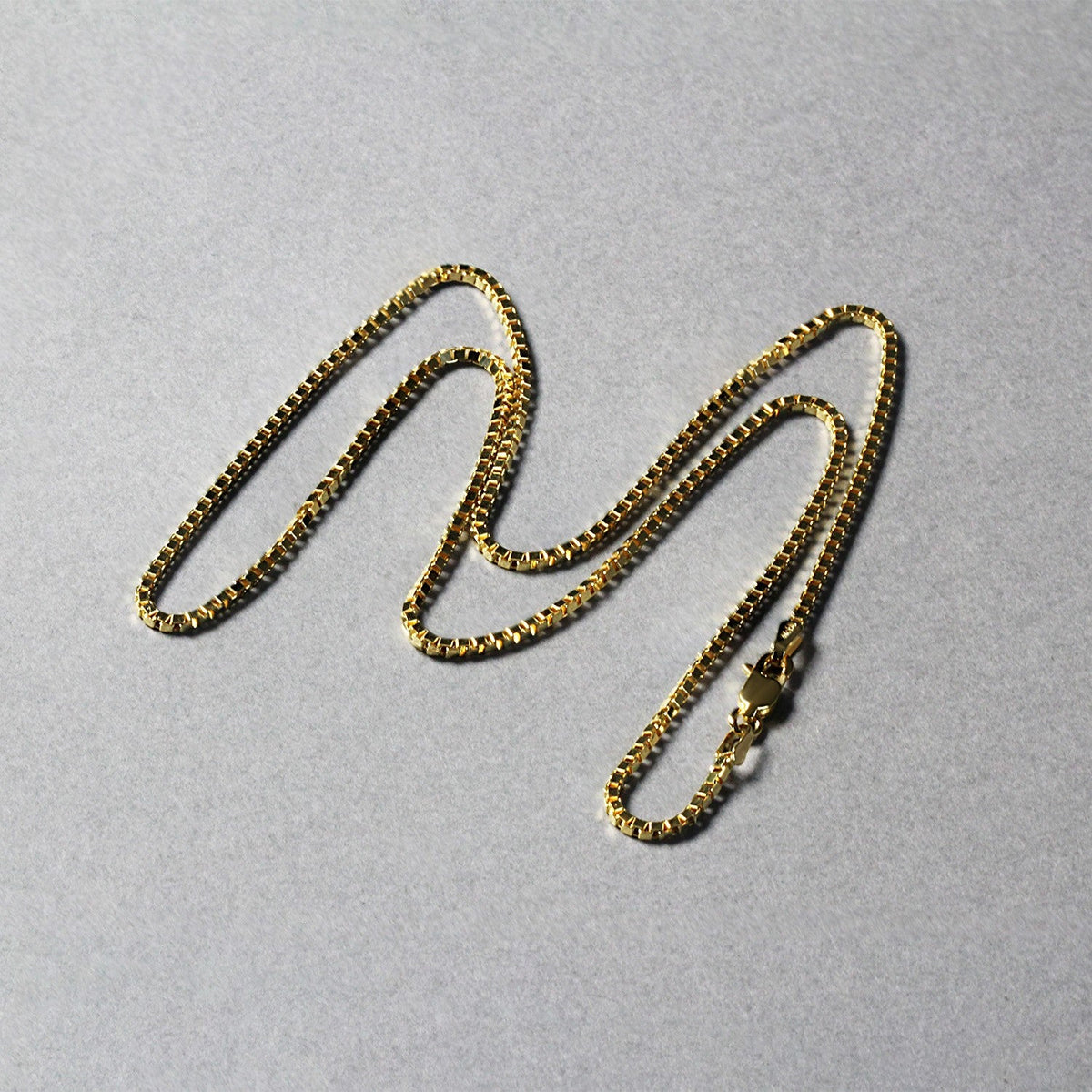 14k Yellow Gold Classic Box Chain (1.40 mm) - LinkagejewelrydesignLinkagejewelrydesign