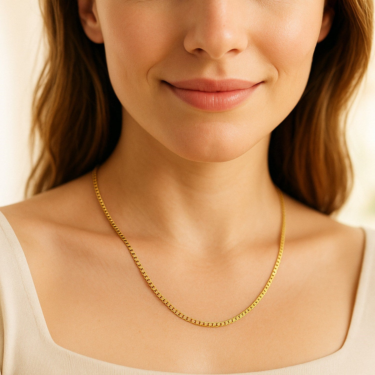 14K Yellow Gold Classic Box Chain (1.7 mm) - LinkagejewelrydesignLinkagejewelrydesign