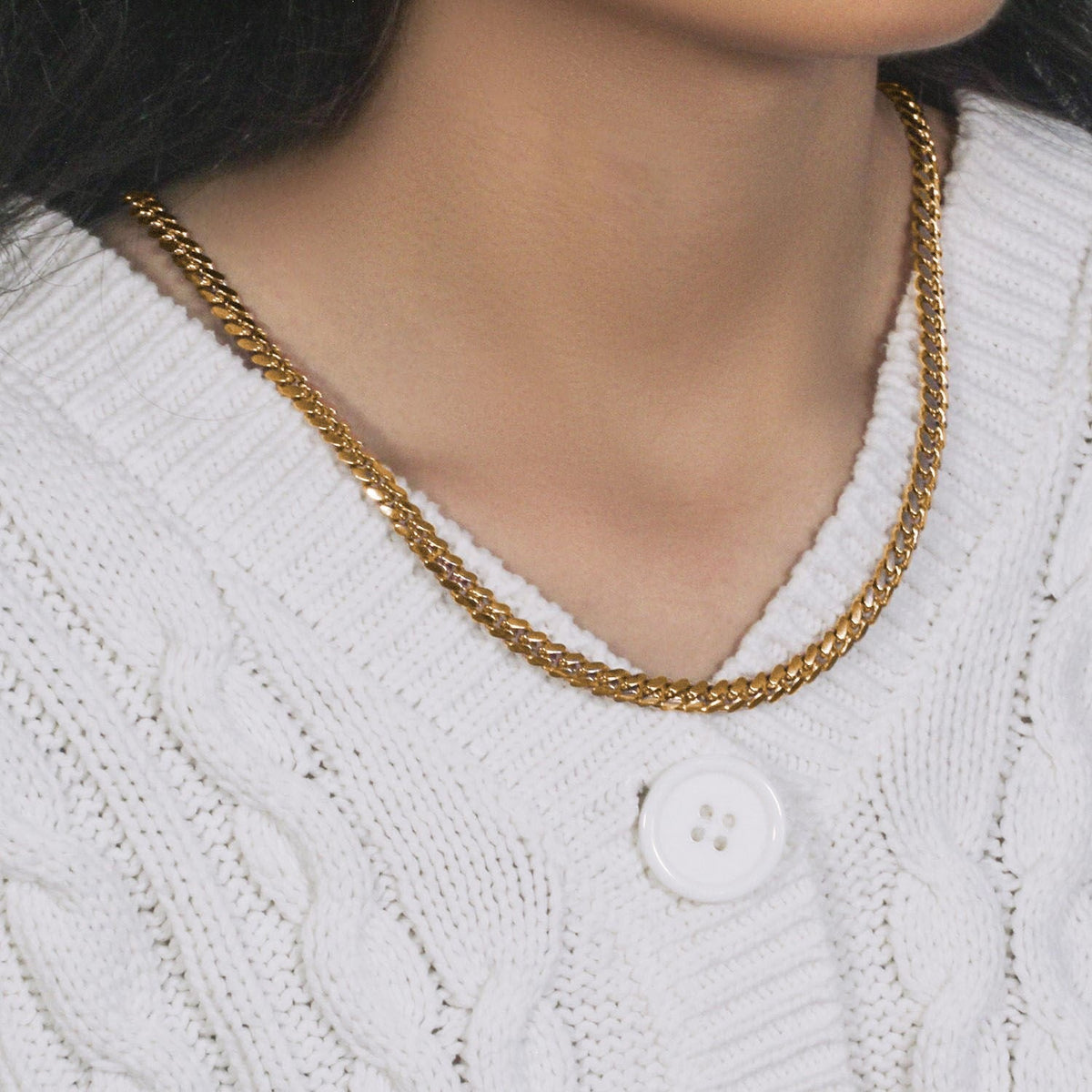 14k Yellow Gold Classic Miami Cuban Solid Chain (6.10 mm) - LinkagejewelrydesignLinkagejewelrydesign