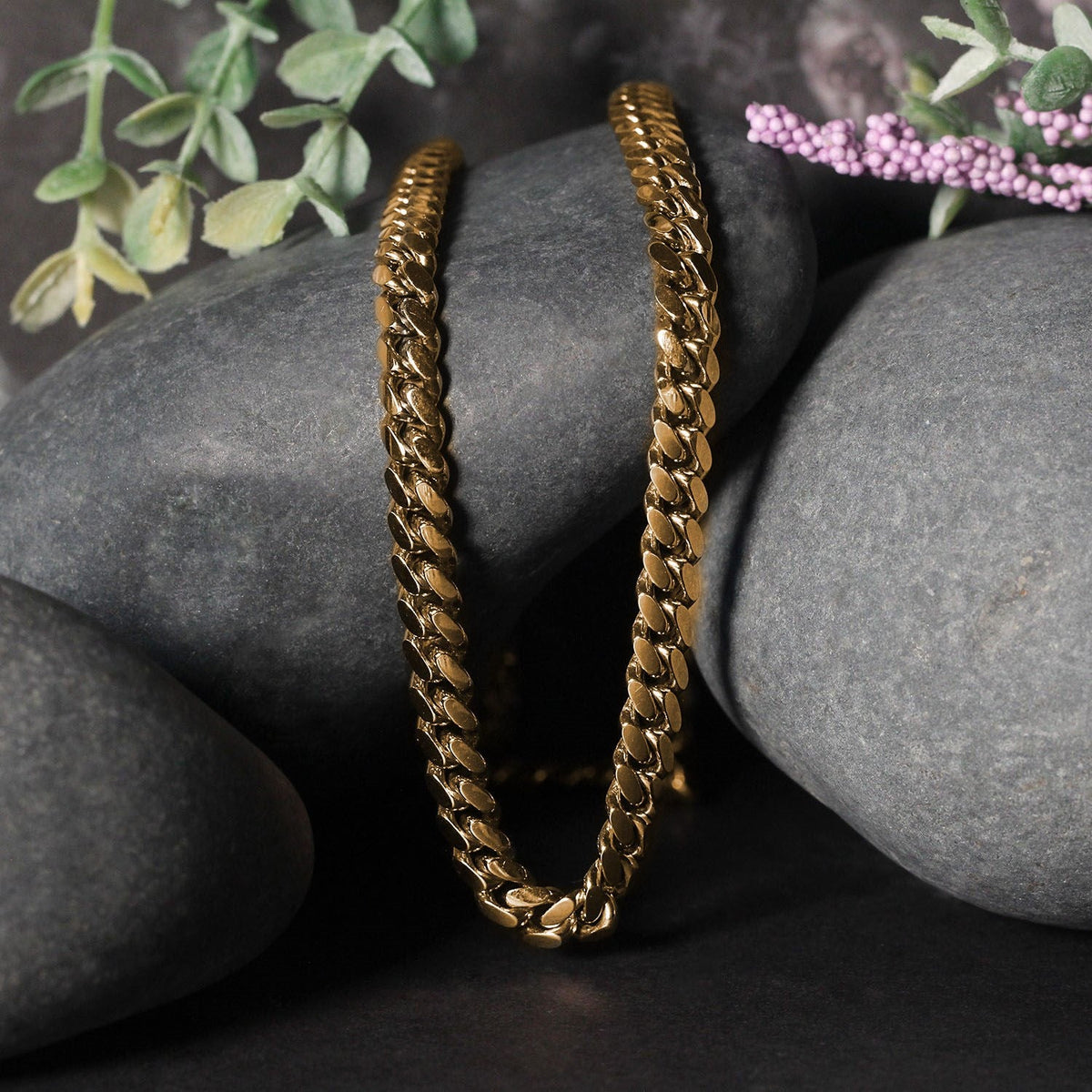 14k Yellow Gold Classic Miami Cuban Solid Chain (6.10 mm) - LinkagejewelrydesignLinkagejewelrydesign