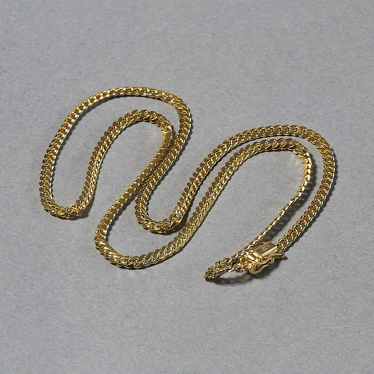 14k Yellow Gold Classic Solid Miami Cuban Chain (3.20 mm) - LinkagejewelrydesignLinkagejewelrydesign