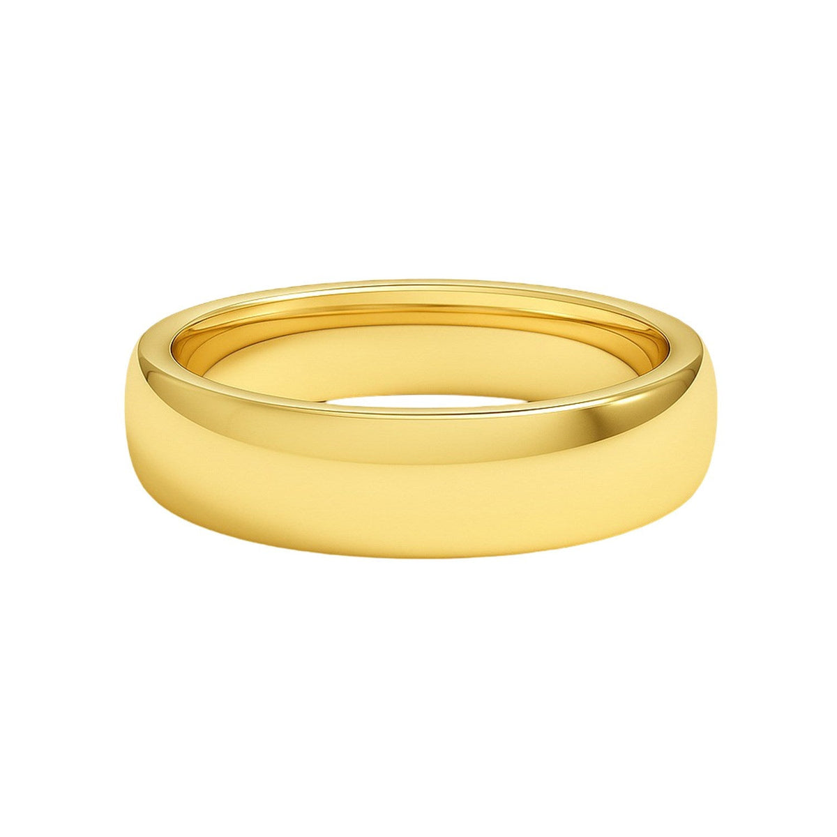 14k Yellow Gold Comfort Fit Wedding Band (6.00 mm) - LinkagejewelrydesignLinkagejewelrydesign