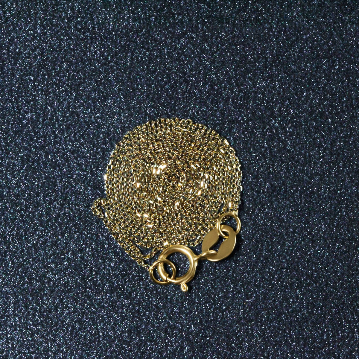 14k Yellow Gold Diamond Cut Cable Link Chain (0.68 mm) - LinkagejewelrydesignLinkagejewelrydesign