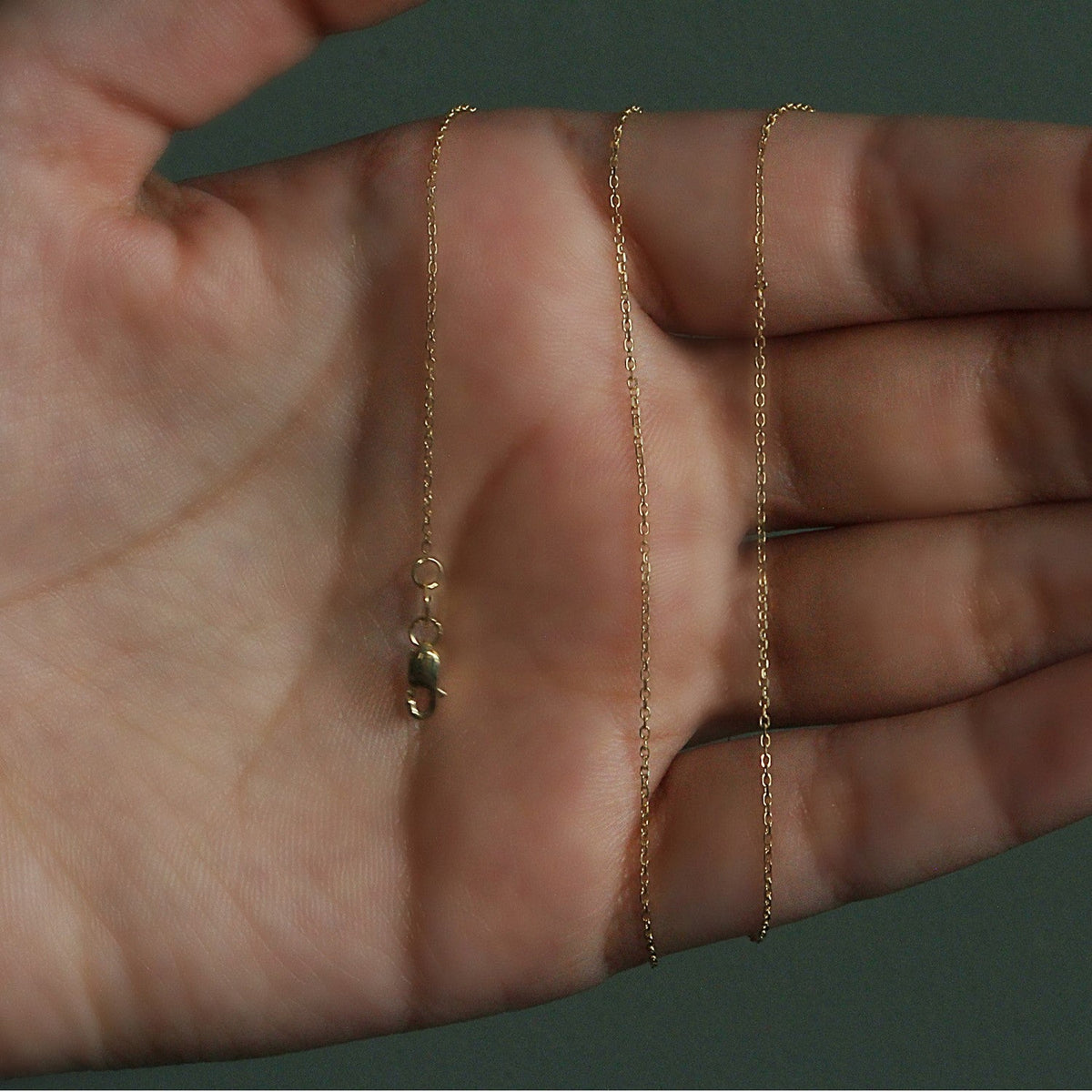 14k Yellow Gold Diamond Cut Cable Link Chain 0.8mm - LinkagejewelrydesignLinkagejewelrydesign