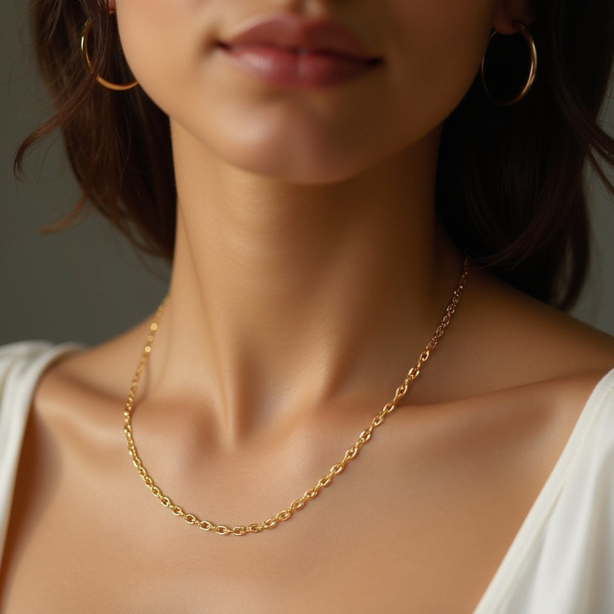 14k Yellow Gold Diamond Cut Cable Link Chain (1.90 mm) - LinkagejewelrydesignLinkagejewelrydesign