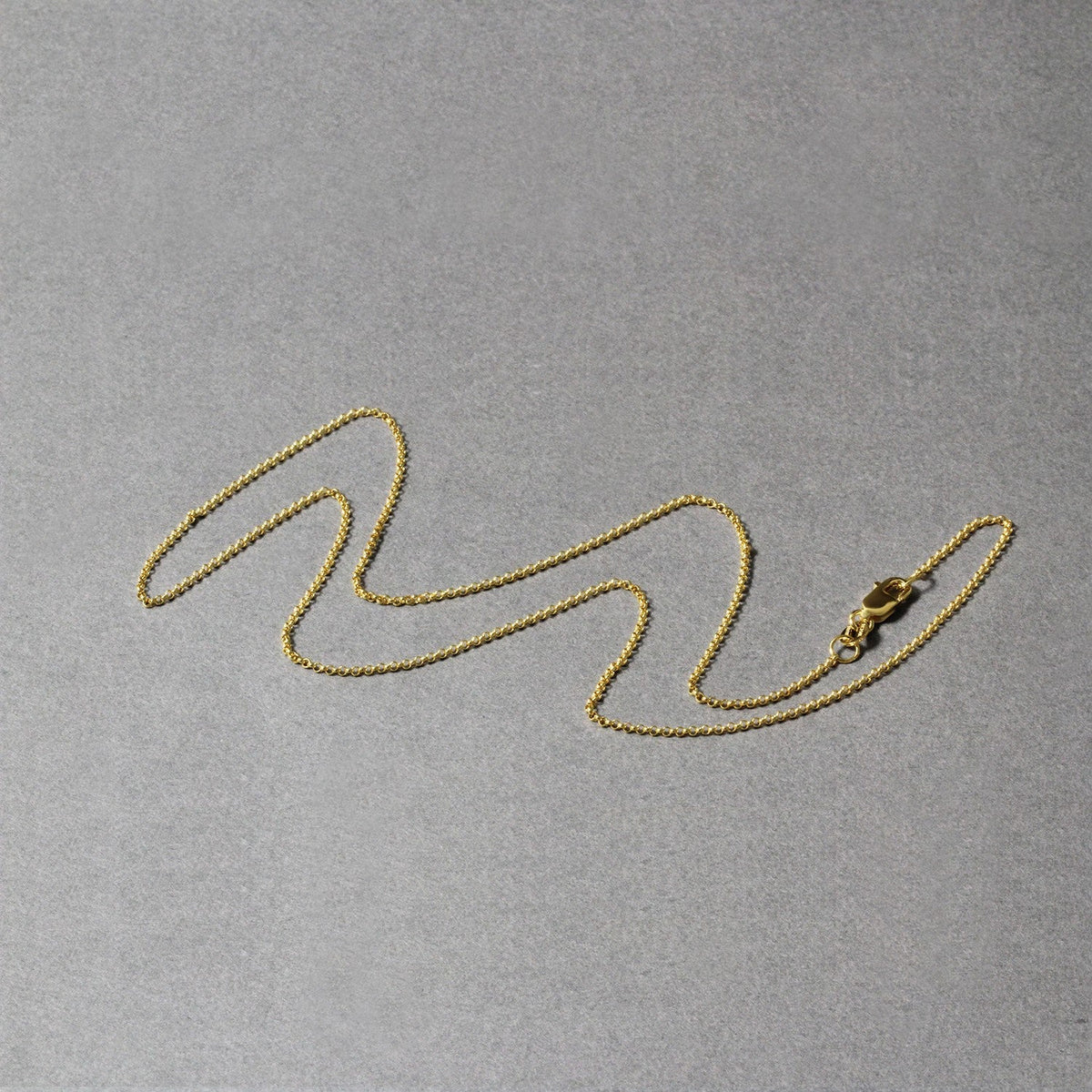 14k Yellow Gold Diamond Cut Rolo Chain (1.10 mm) - LinkagejewelrydesignLinkagejewelrydesign