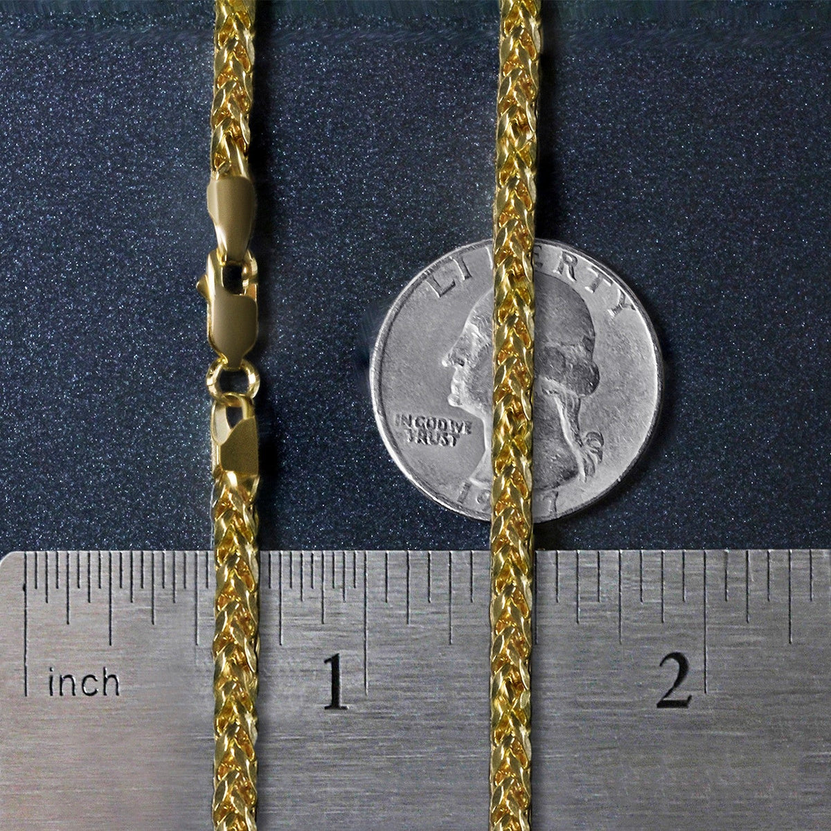 14k Yellow Gold Diamond Cut Round Franco Chain (3.20 mm) - LinkagejewelrydesignLinkagejewelrydesign