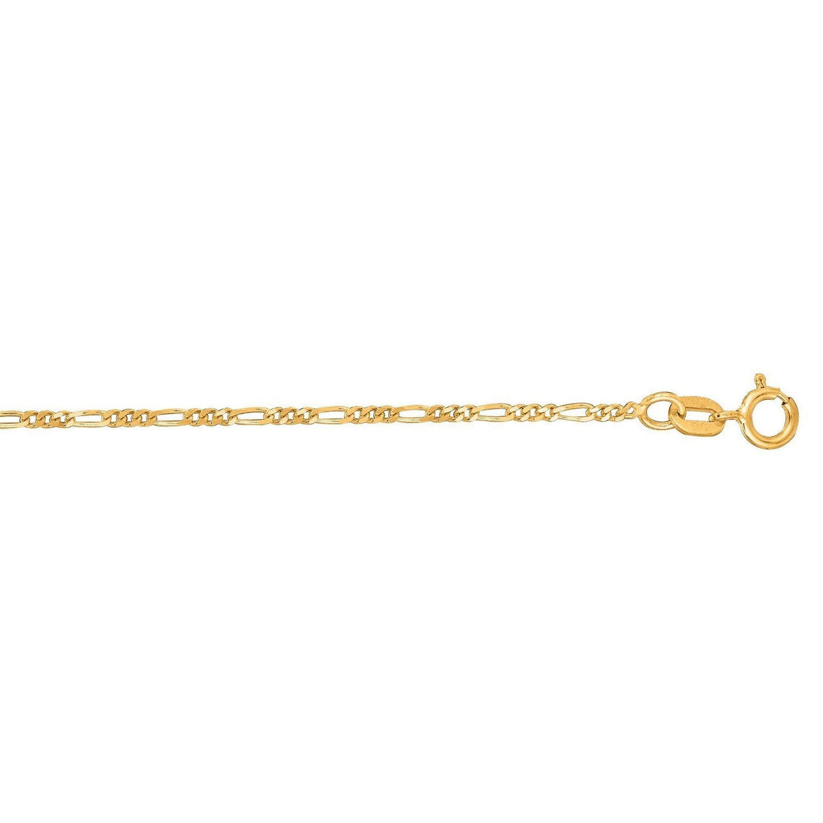 14k Yellow Gold Figaro Bracelet (1.90 mm) - LinkagejewelrydesignLinkagejewelrydesign