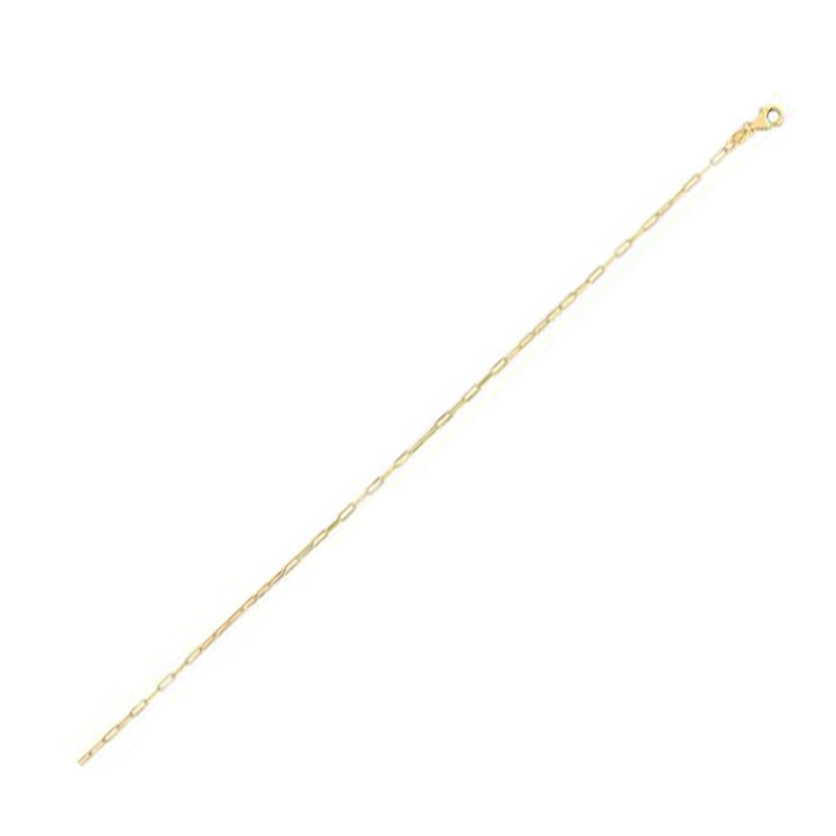 14K Yellow Gold Fine Paperclip Chain (1.2 mm) - LinkagejewelrydesignLinkagejewelrydesign