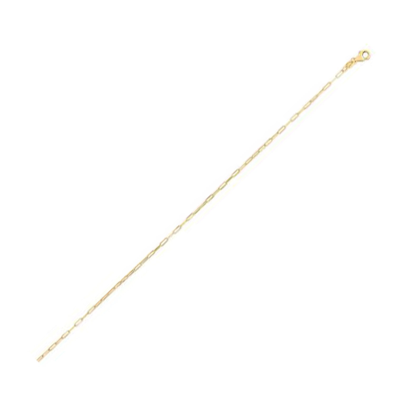14K Yellow Gold Fine Paperclip Chain (1.2 mm) - LinkagejewelrydesignLinkagejewelrydesign