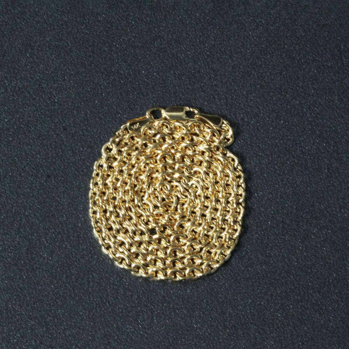 14k Yellow Gold Forsantina Lite Cable Link Chain (2.90 mm) - LinkagejewelrydesignLinkagejewelrydesign