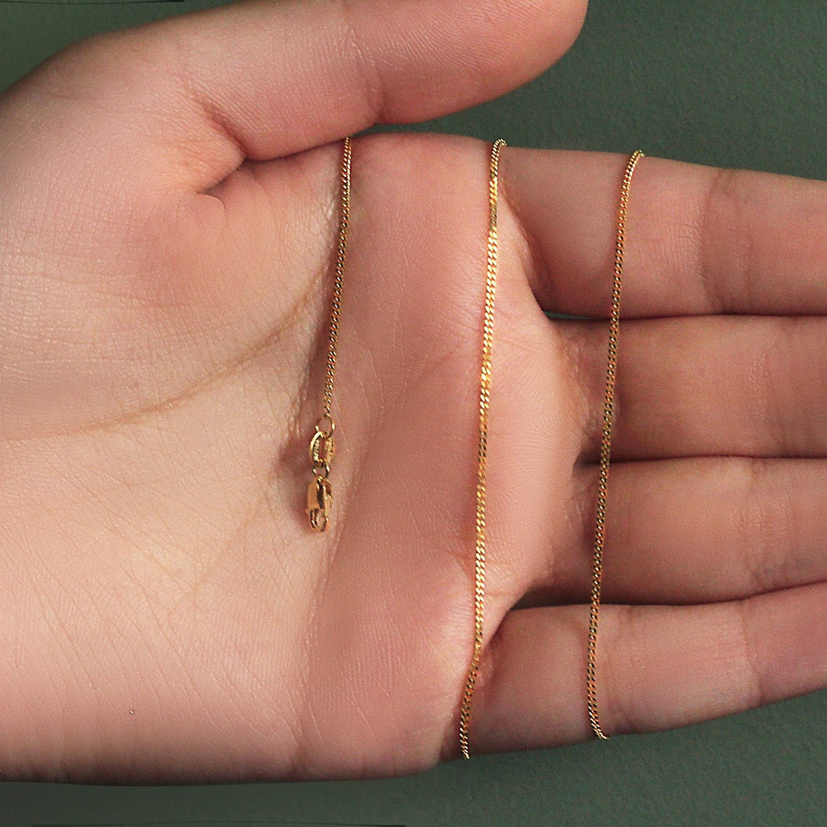 14k Yellow Gold Gourette Chain 1.0mm - LinkagejewelrydesignLinkagejewelrydesign