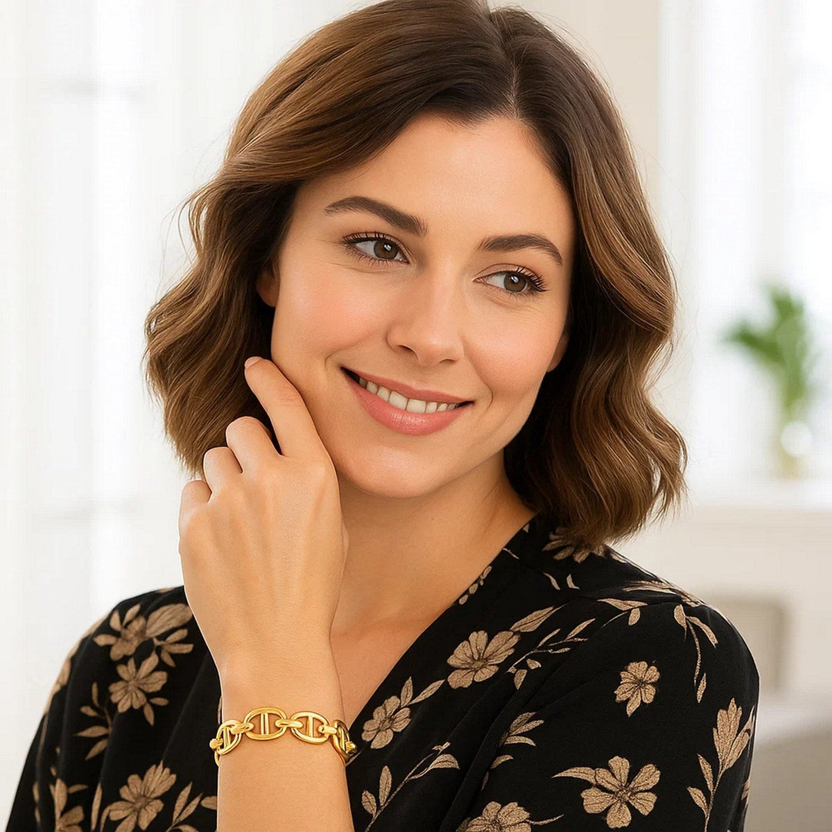 14k Yellow Gold High Polish Mariner Link Bracelet (13.80 mm) - LinkagejewelrydesignLinkagejewelrydesign