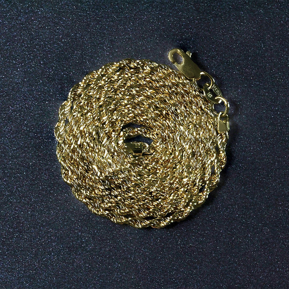 14k Yellow Gold Light Rope Chain (2.00 mm) - LinkagejewelrydesignLinkagejewelrydesign