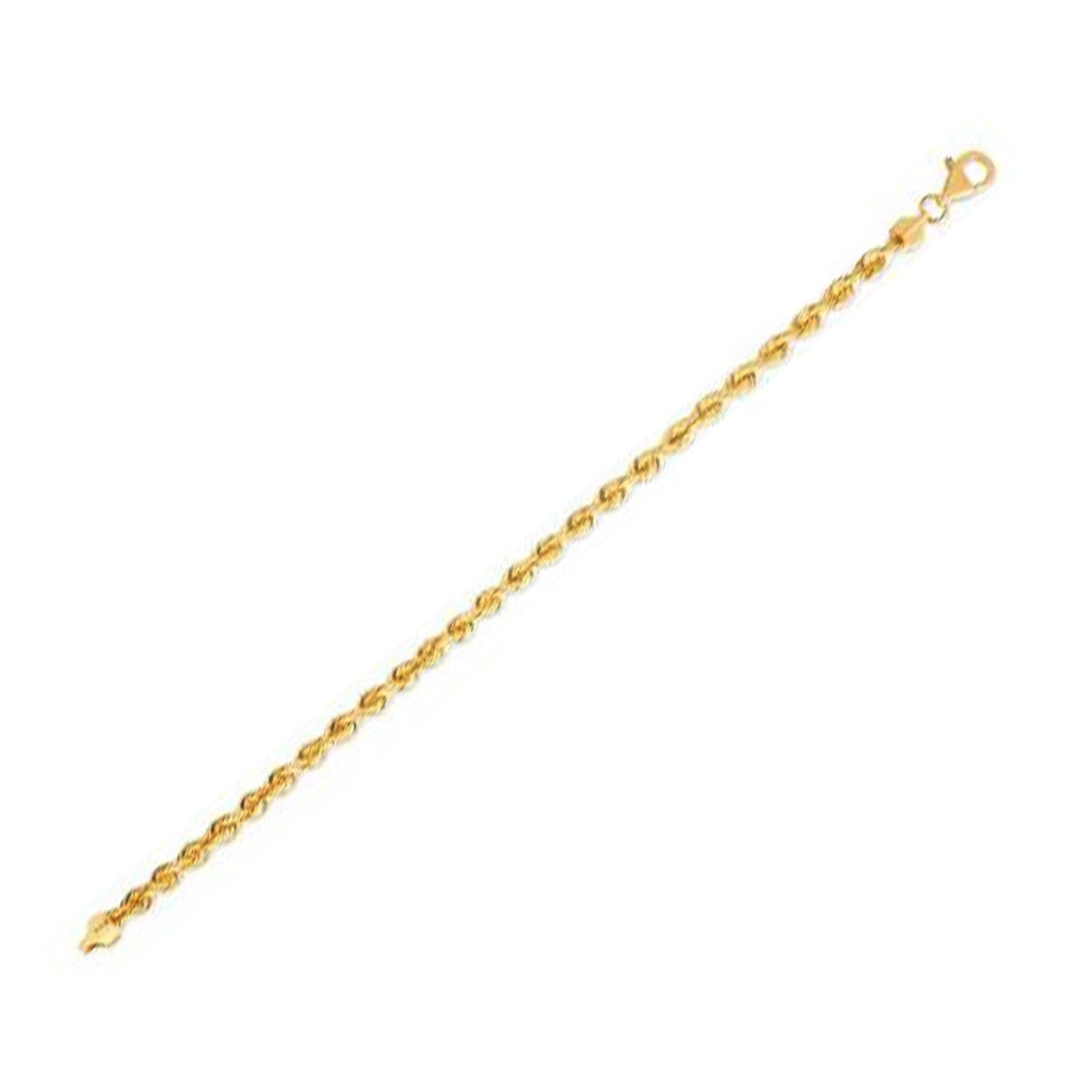 14k Yellow Gold Light Rope Chain (4.3 mm) - LinkagejewelrydesignLinkagejewelrydesign