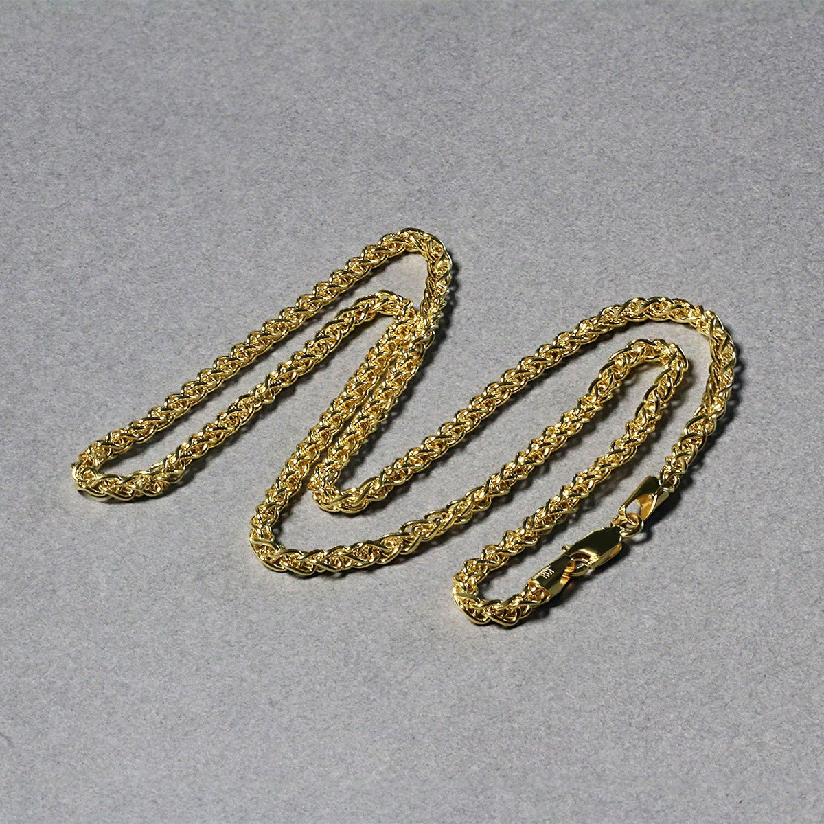 14k Yellow Gold Light Weight Wheat Chain (2.80 mm) - LinkagejewelrydesignLinkagejewelrydesign