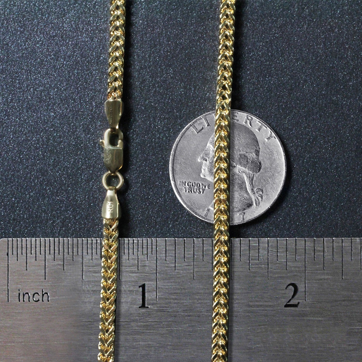 14k Yellow Gold Light Weight Wheat Chain (3.20 mm) - LinkagejewelrydesignLinkagejewelrydesign