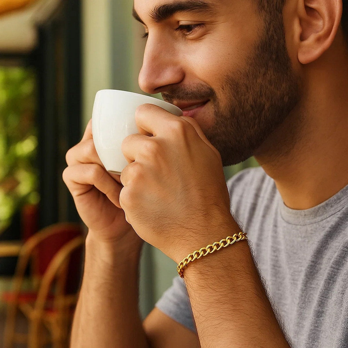 14k Yellow Gold Lite Curb Bracelet (6.20 mm) - LinkagejewelrydesignLinkagejewelrydesign