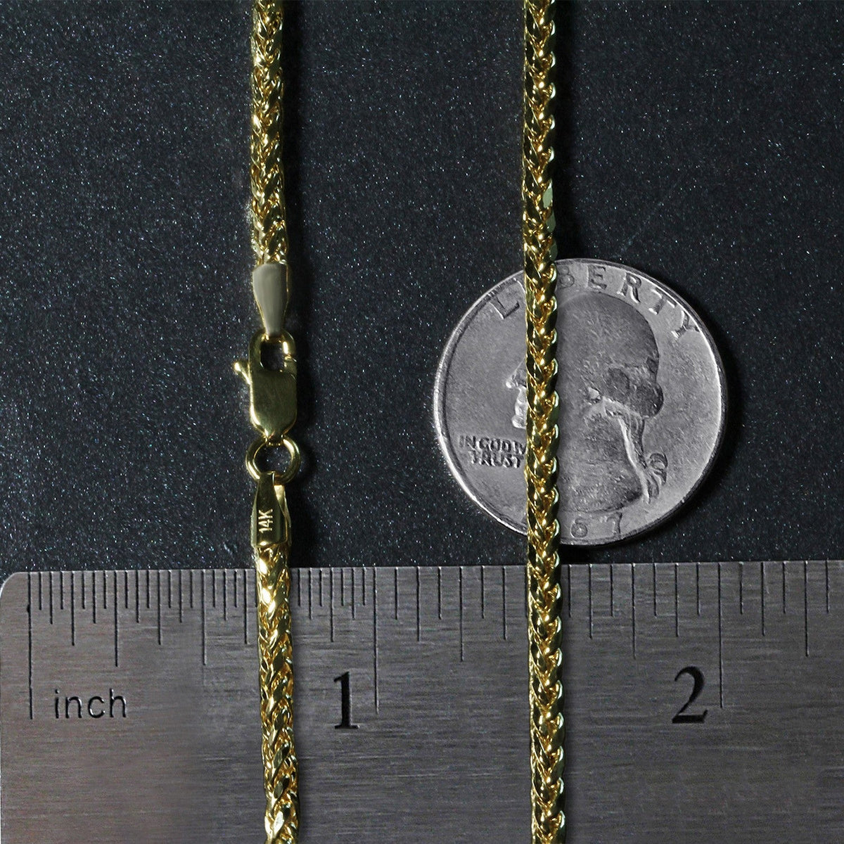 14k Yellow Gold Lite Diamond Cut Round Franco Chain (2.70 mm) - LinkagejewelrydesignLinkagejewelrydesign