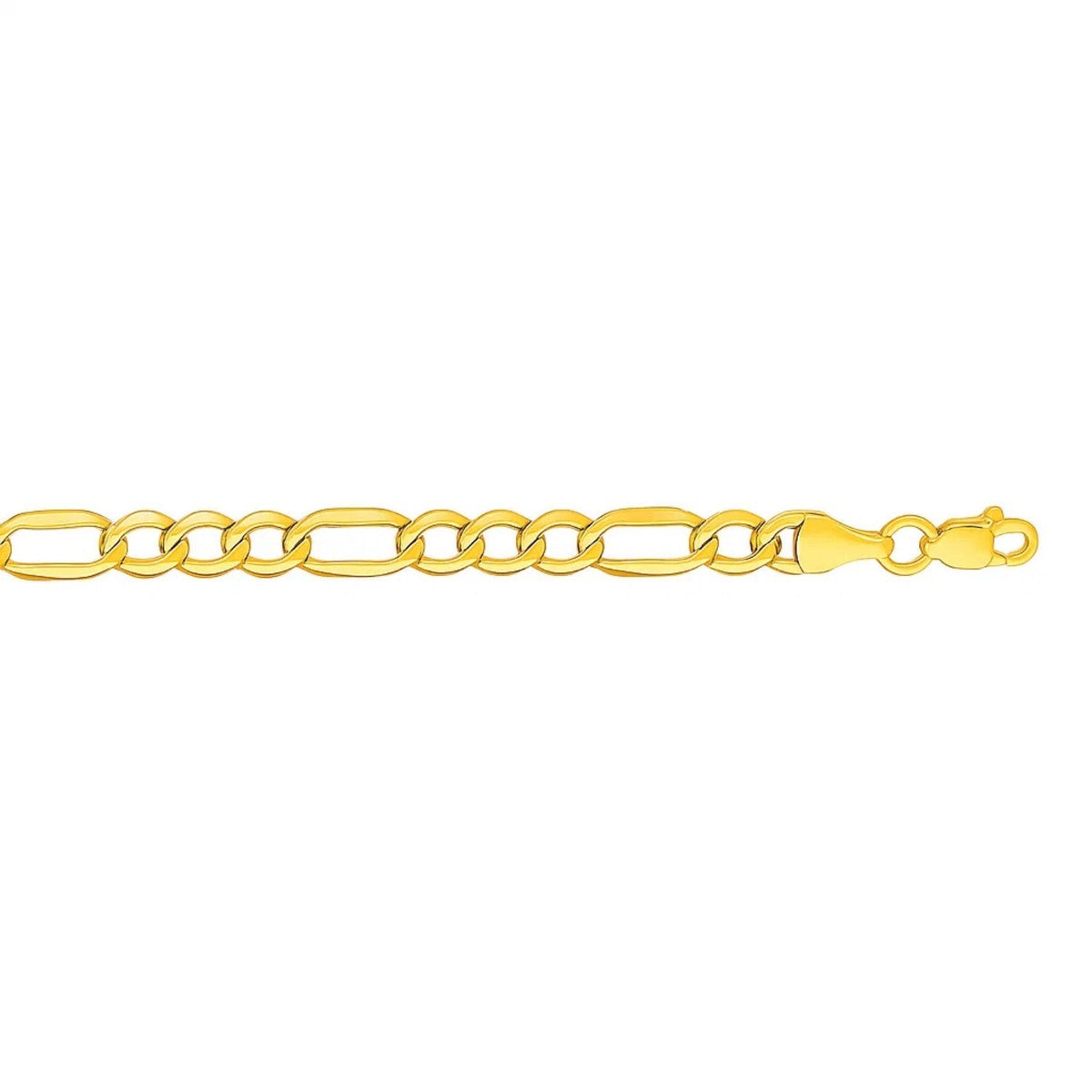 14k Yellow Gold Lite Figaro Bracelet (4.70 mm) - LinkagejewelrydesignLinkagejewelrydesign