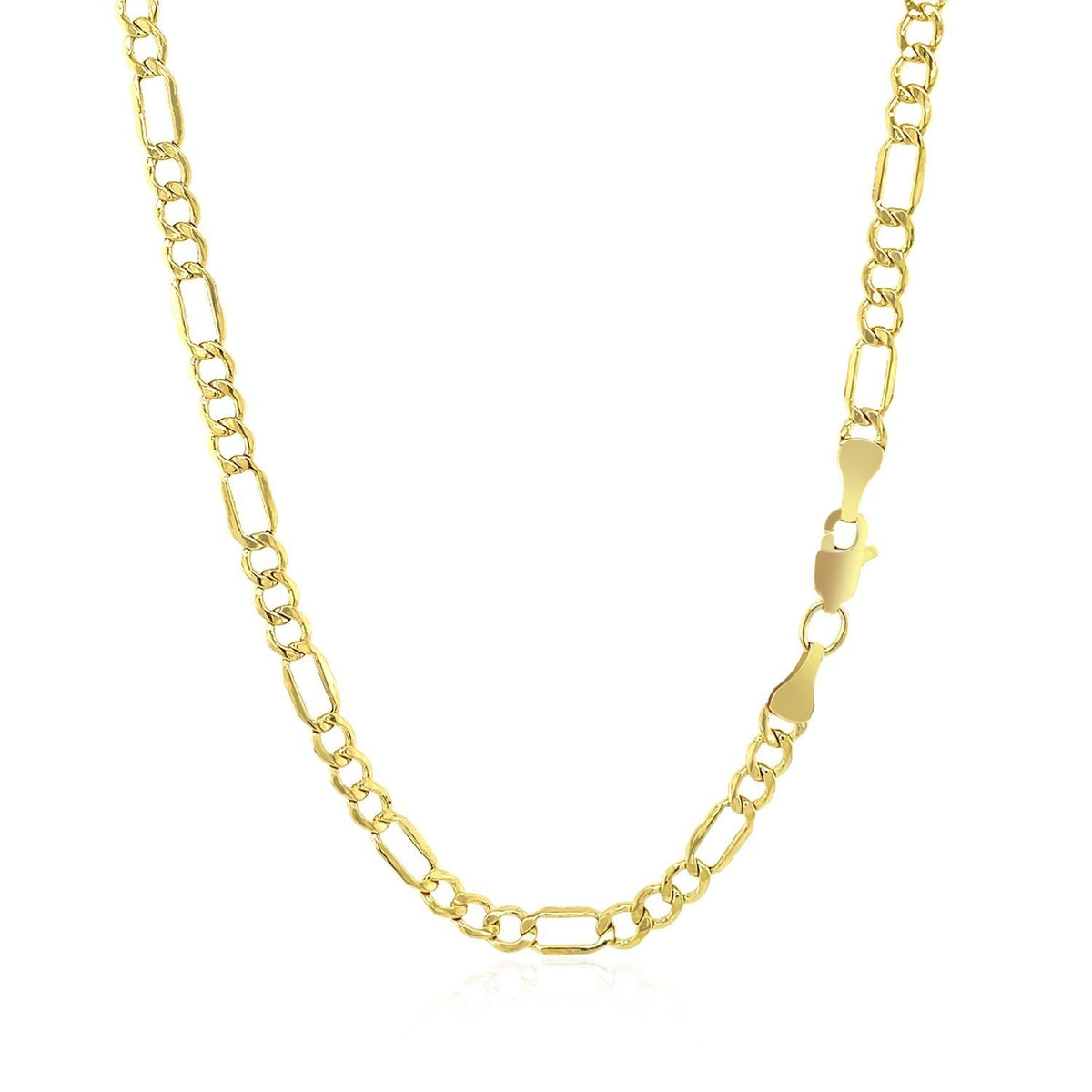 14k Yellow Gold Lite Figaro Chain (3.70 mm) - LinkagejewelrydesignLinkagejewelrydesign