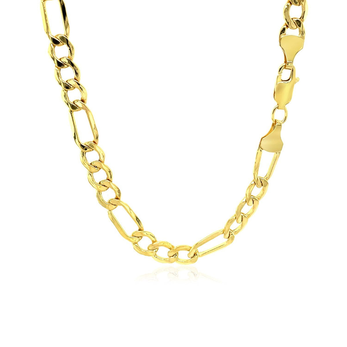 14k Yellow Gold Lite Figaro Chain (5.60 mm) - LinkagejewelrydesignLinkagejewelrydesign