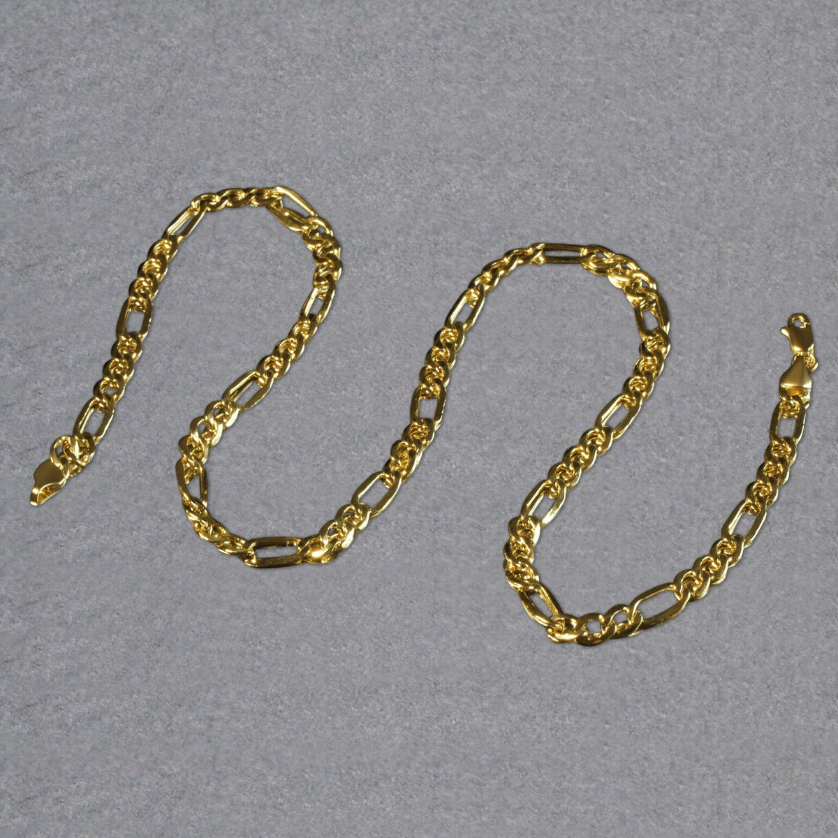 14k Yellow Gold Lite Figaro Chain (5.60 mm) - LinkagejewelrydesignLinkagejewelrydesign