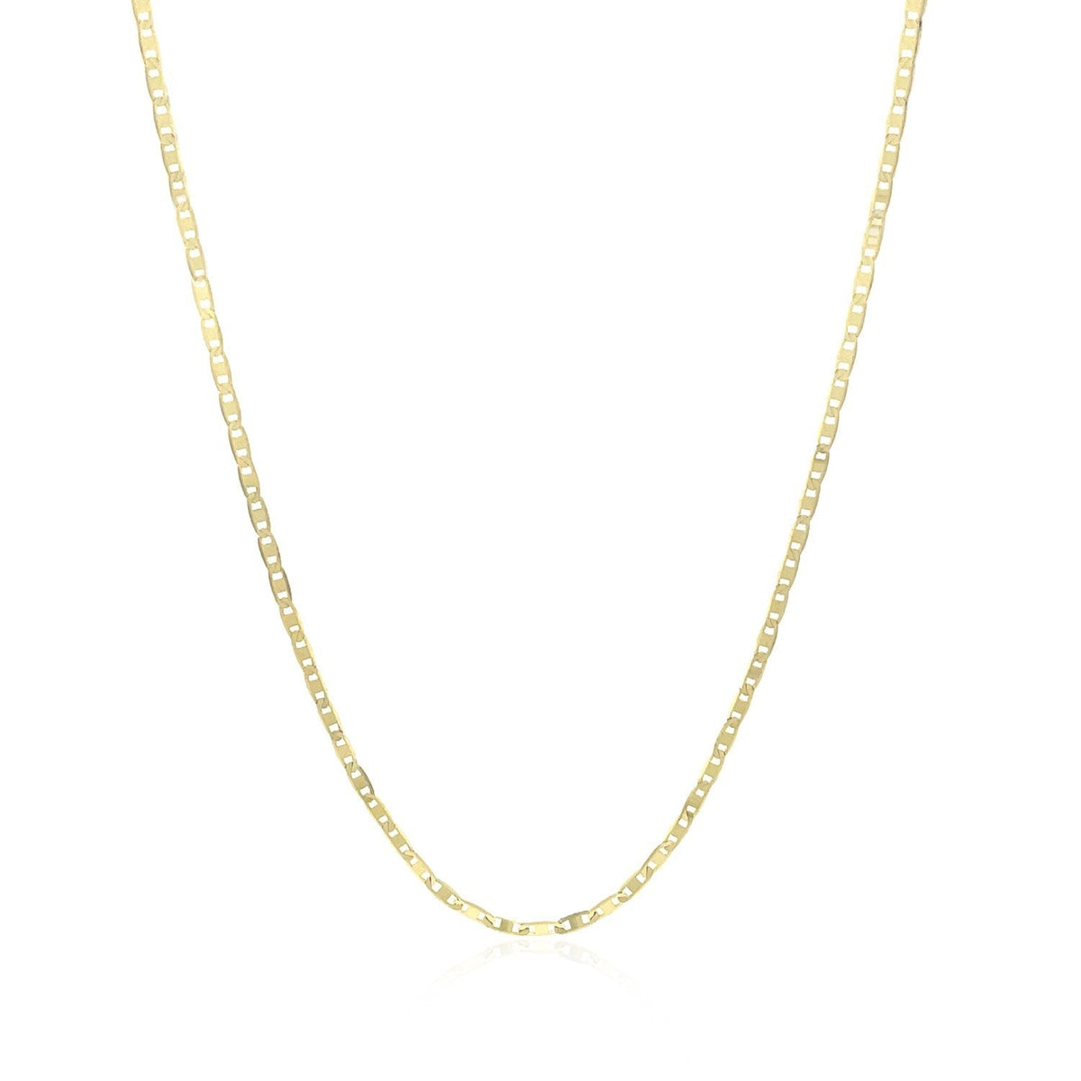 14k Yellow Gold Mariner Link Chain (1.20 mm) - LinkagejewelrydesignLinkagejewelrydesign