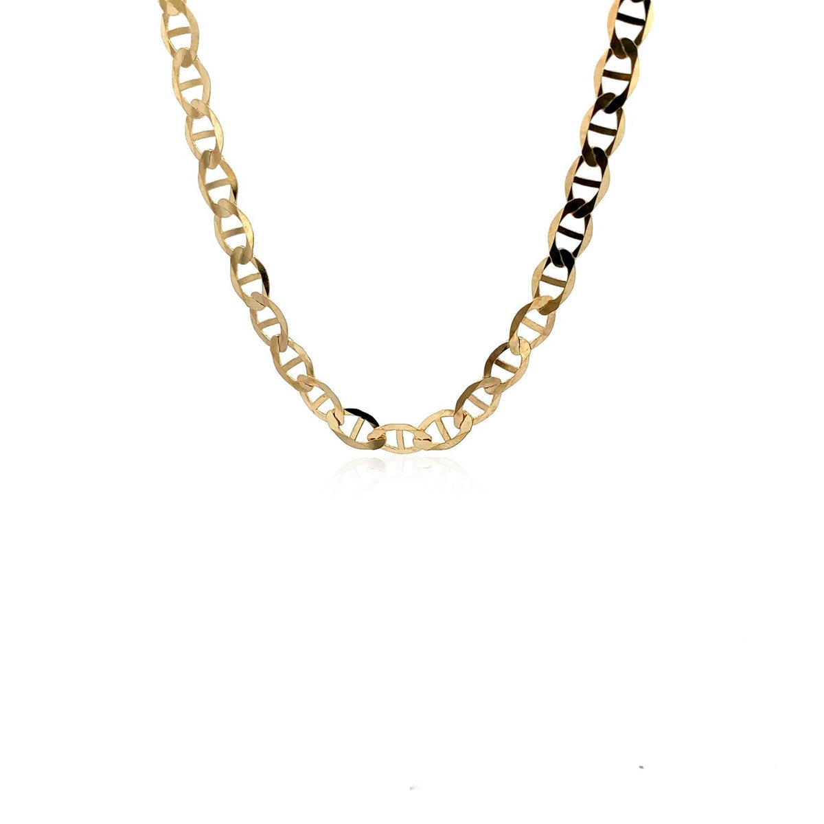 14k Yellow Gold Mariner Link Chain (5.50 mm) - LinkagejewelrydesignLinkagejewelrydesign