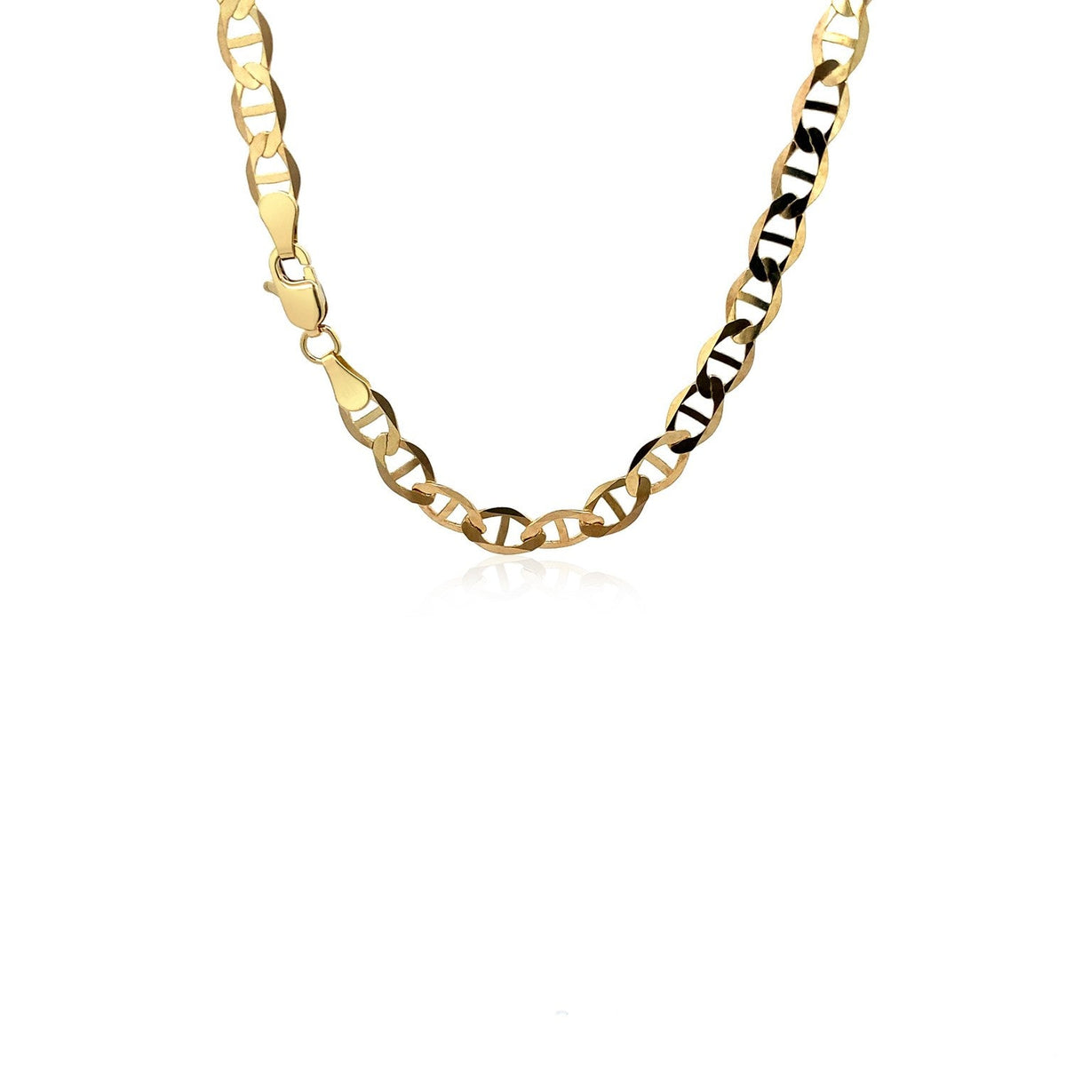 14k Yellow Gold Mariner Link Chain (5.50 mm) - LinkagejewelrydesignLinkagejewelrydesign